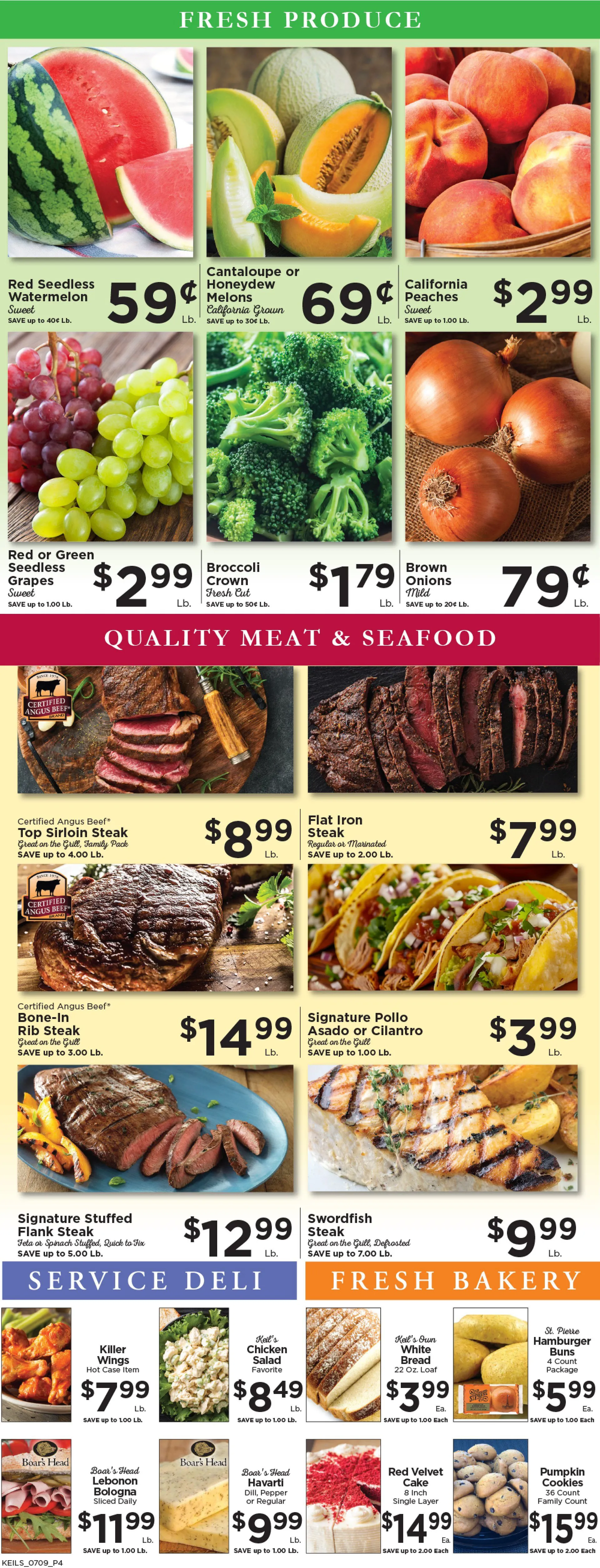 Weekly ad Keil's Fresh Food Stores lSales from July 9 to July 15 2025 - Page 4