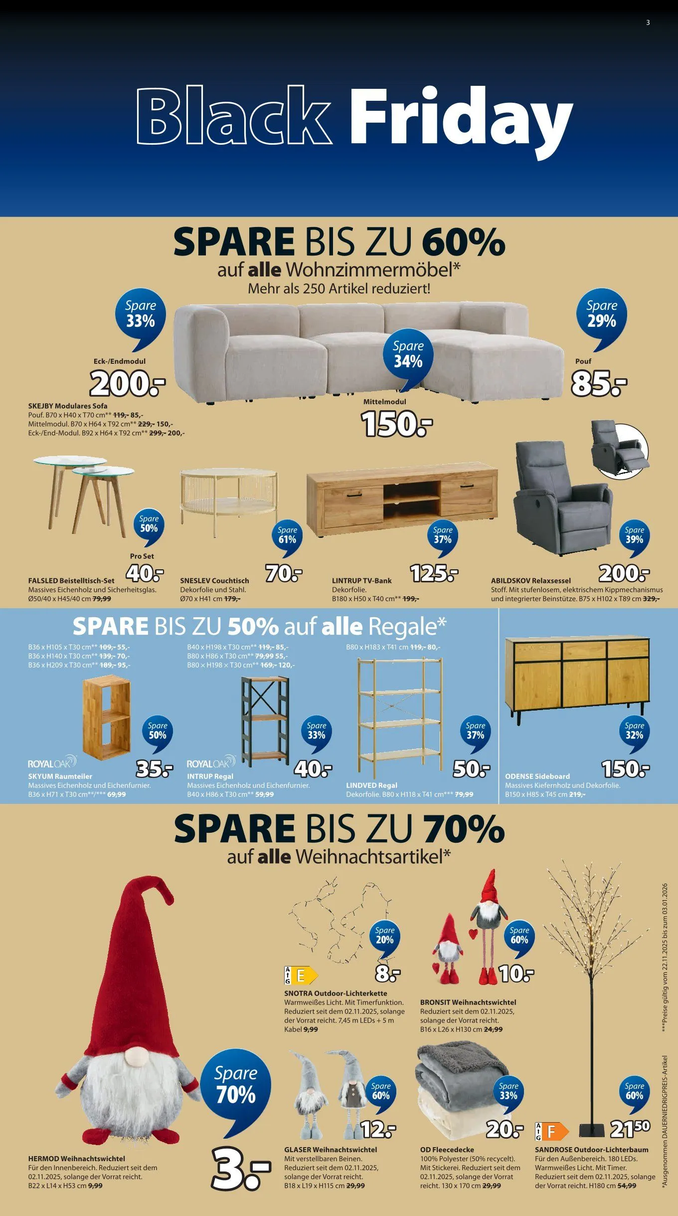 JYSK Angebote von 19. Oktober bis 29. November 2025 - Prospekt seite 3