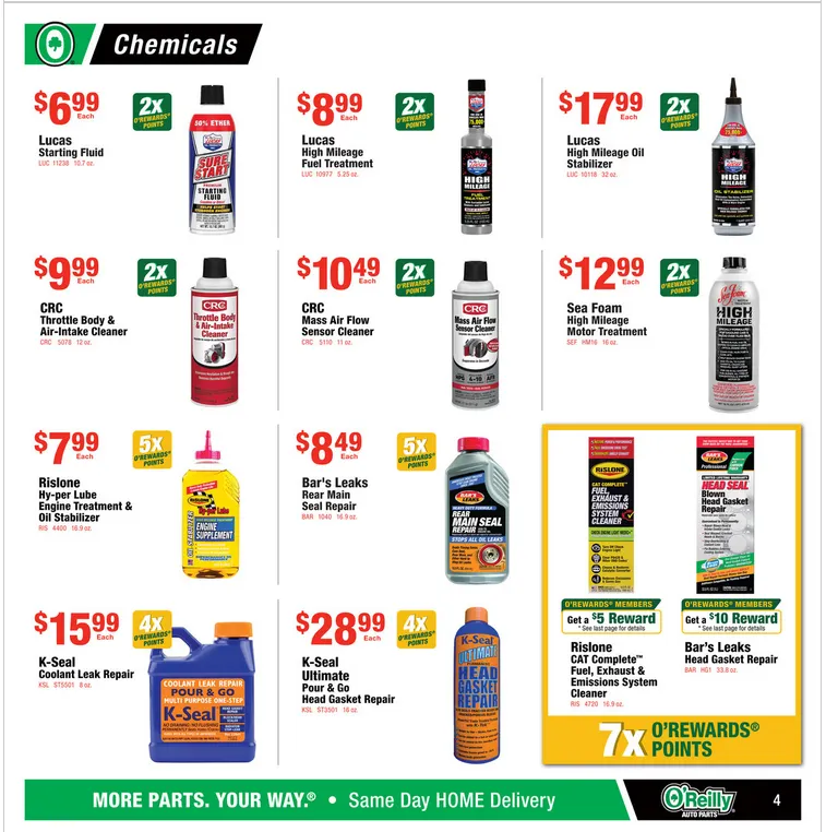 Weekly ad O'Reilly Auto Parts Sales from January 28 to February 24 2026 - Page 4