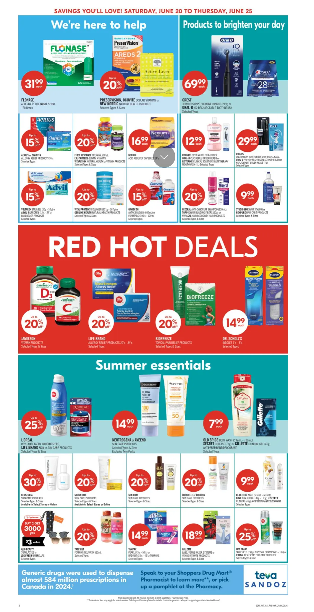 Shoppers Drug Mart Sales from June 20 to June 25 2026 - flyer page 4