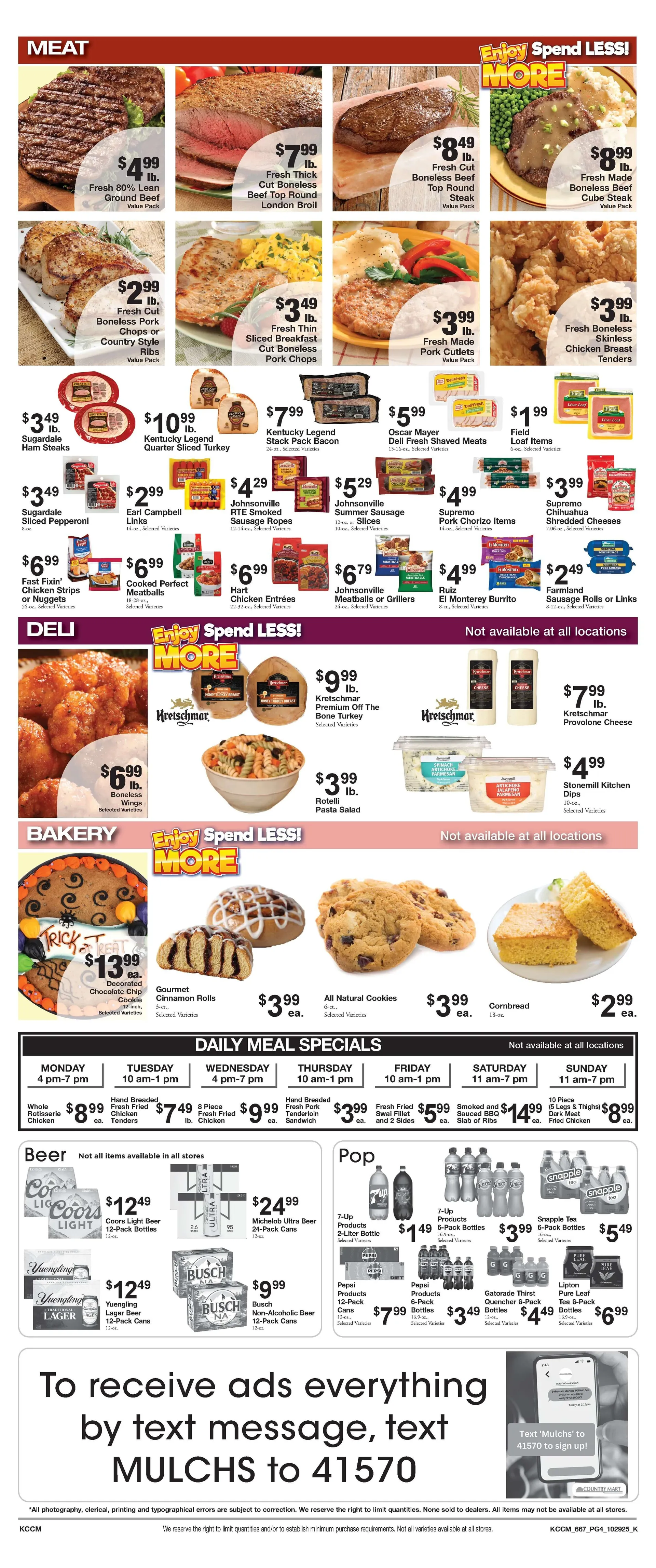 Weekly ad Country Mart weekly ads from October 28 to November 3 2025 - Page 4