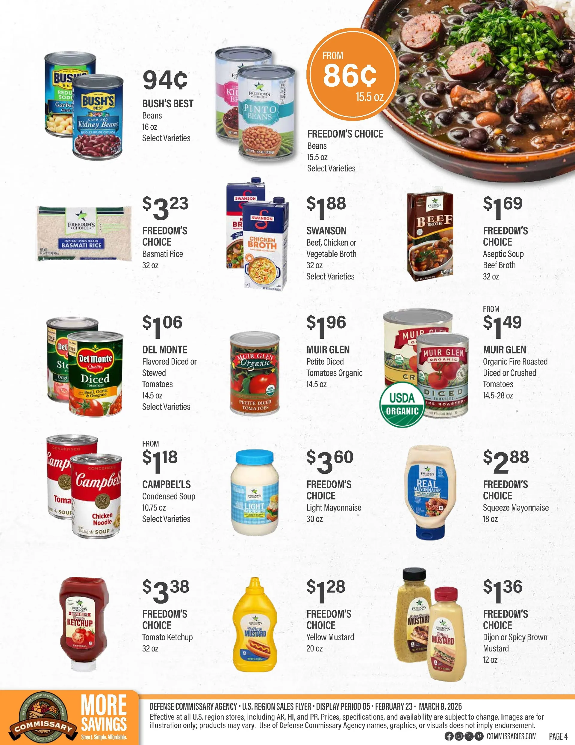 Weekly ad Commissary Sales from February 23 to March 8 2026 - Page 4