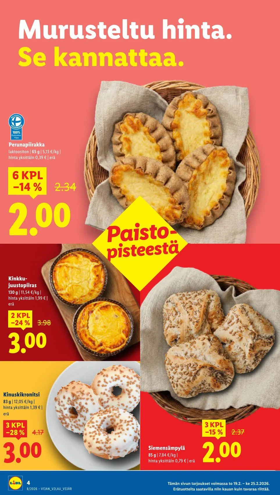 Kaupan Lidl uusimmat tarjoukset voimassa alkaen 19. helmikuuta - 25. helmikuuta 2026 - Tarjouslehti sivu 4