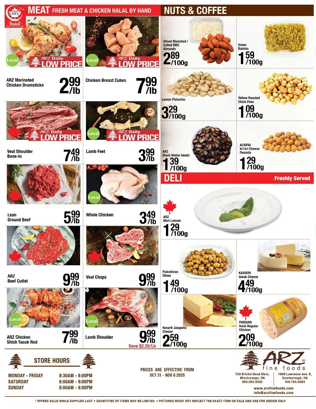 Arz Fine Foods Sales from October 24 to November 6 2025 - flyer page 4