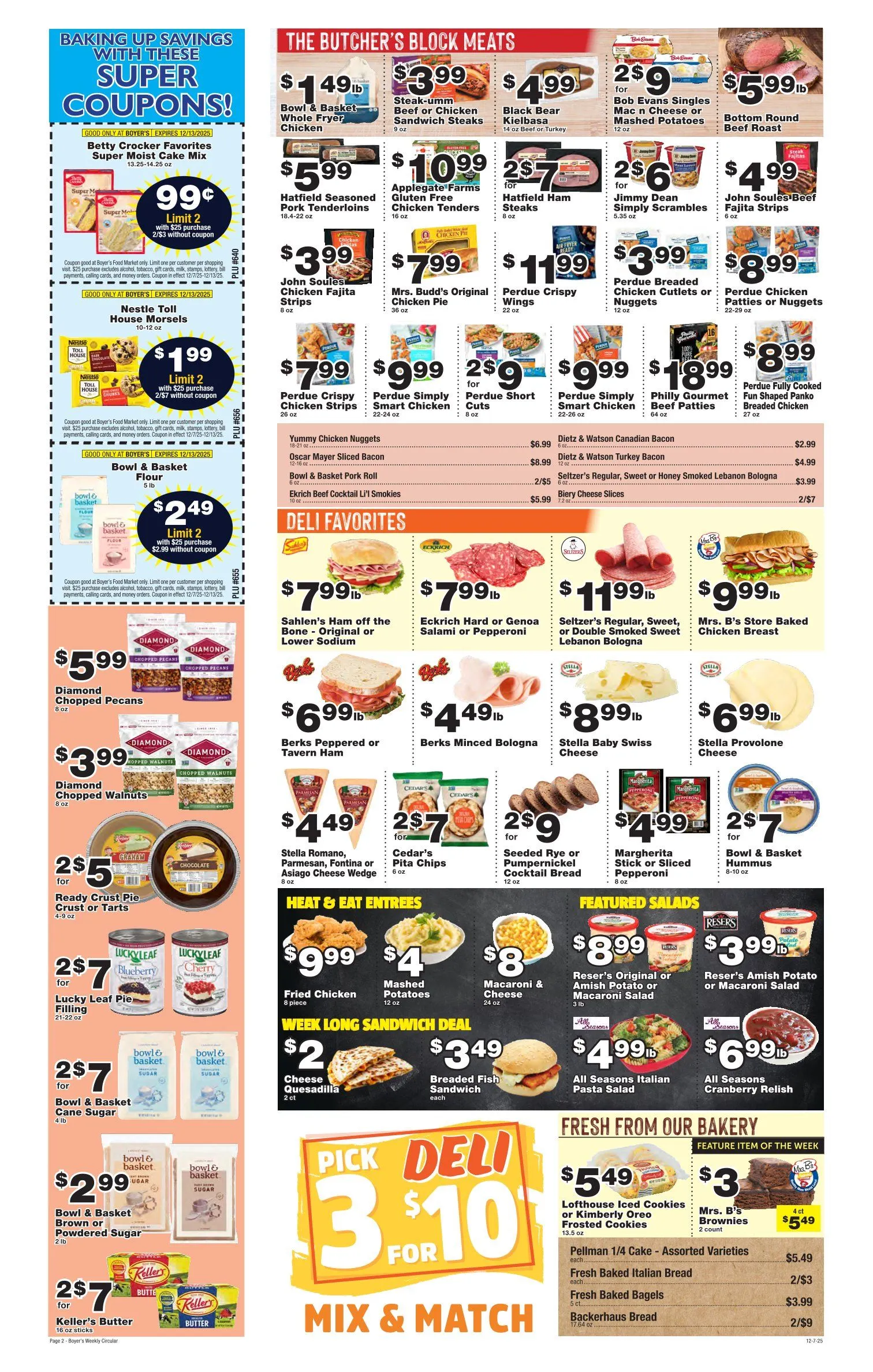 Weekly promotion Boyer's Food Market Sales spanning from December 9 to January 1 2026 - Page 4 for Catalogue 365