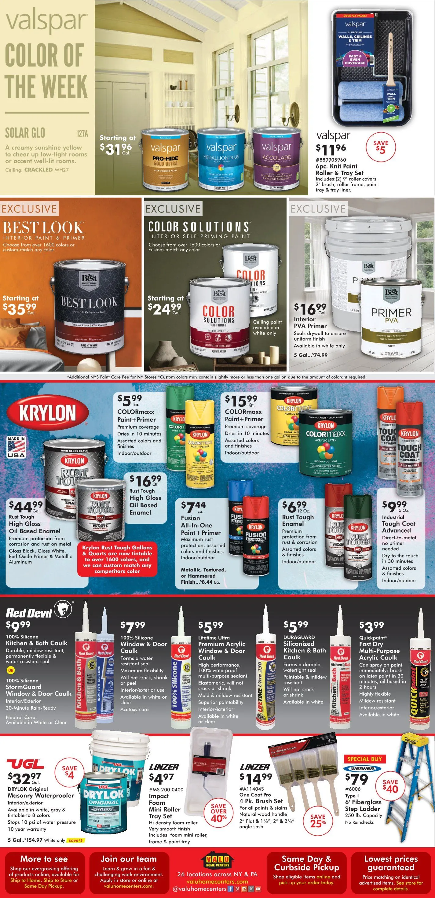 Weekly promotion Valu Home Centers spanning from April 5 to April 11 2026 - Page 4 for Catalogue 365