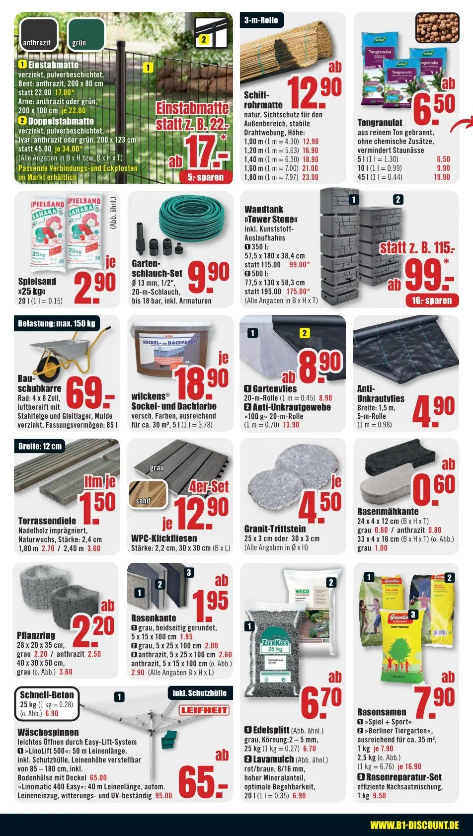 B1 Discount Baumarkt Angebote von 6. Juni bis 12. Juni 2026 - Prospekt seite 4