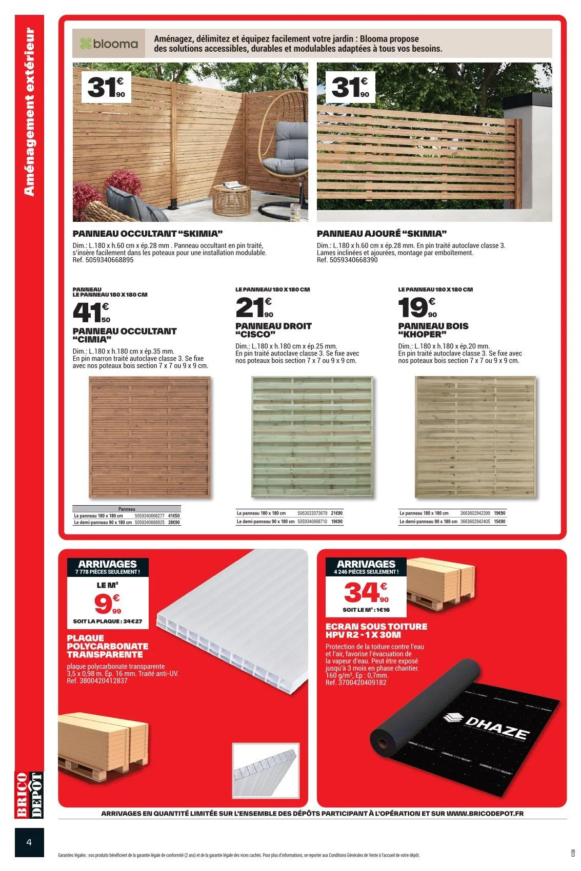 Brico Dépôt Catalogues du 27 mars au 7 avril 2026 - Catalogue page 4