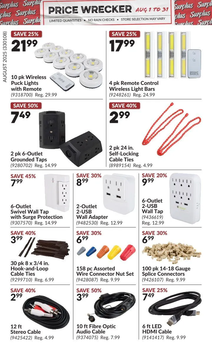 Flyer from August 1 to August 31 2025 - flyer page 4