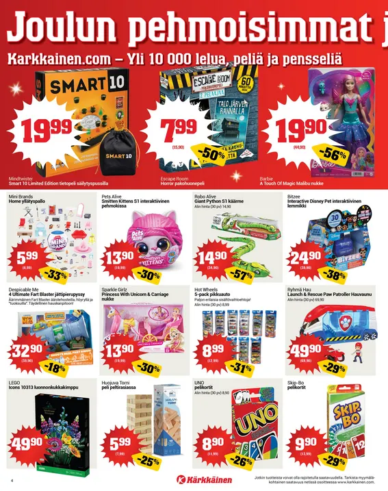 Kaupan Kärkkäinen voimassa alkaen 17. joulukuuta - 23. joulukuuta 2025 - Tarjouslehti sivu 4