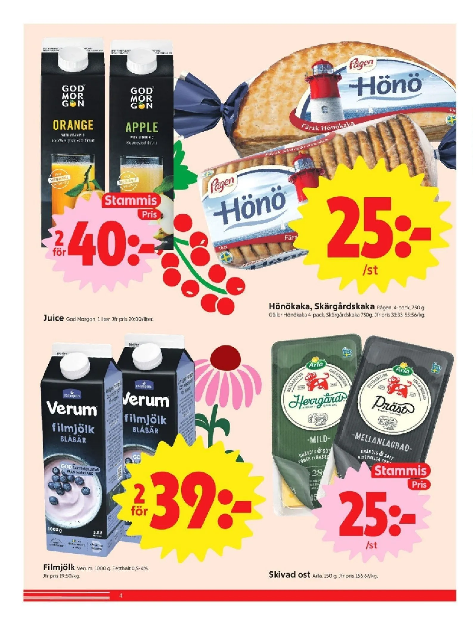 ICA från 13 juli till 27 juli 2026 - Reklamblad sidor 4