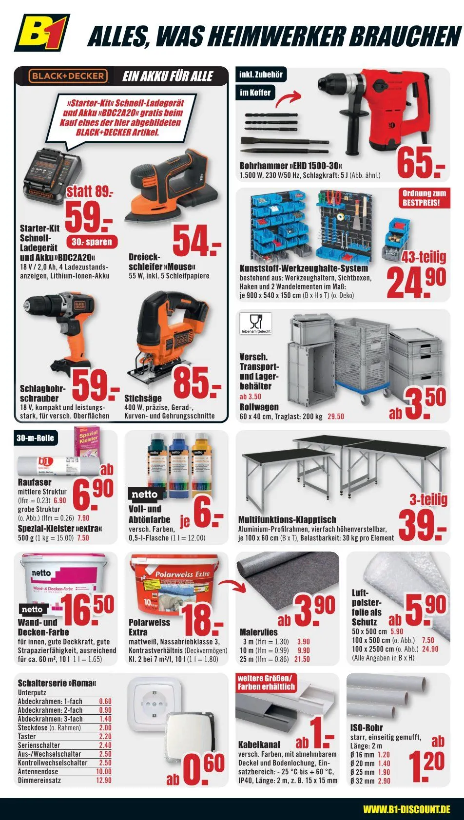 B1 Discount Baumarkt Angebote von 13. Dezember bis 24. Dezember 2025 - Prospekt seite 4