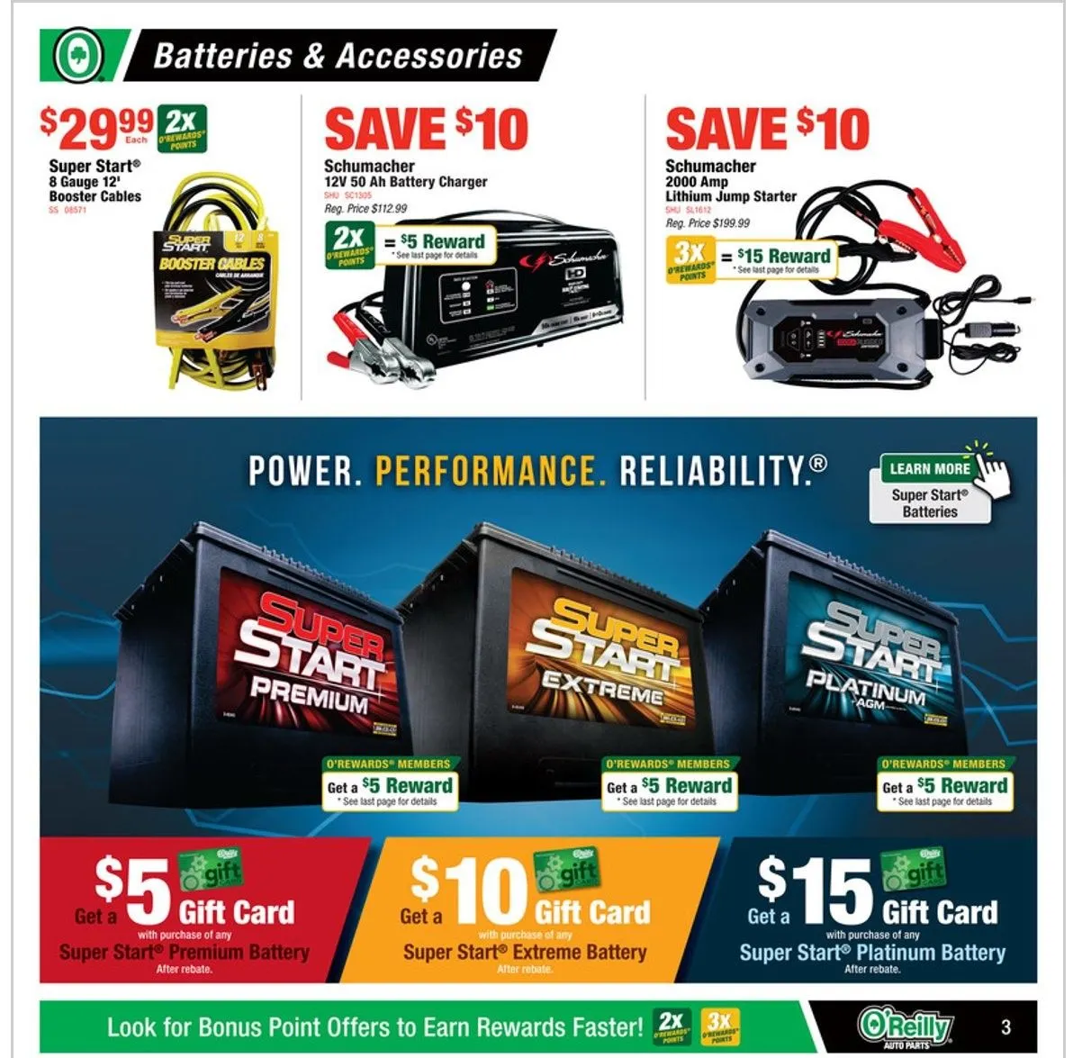 Weekly ad O'Reilly Auto Parts Sales from January 29 to February 25 2025 - Page 3