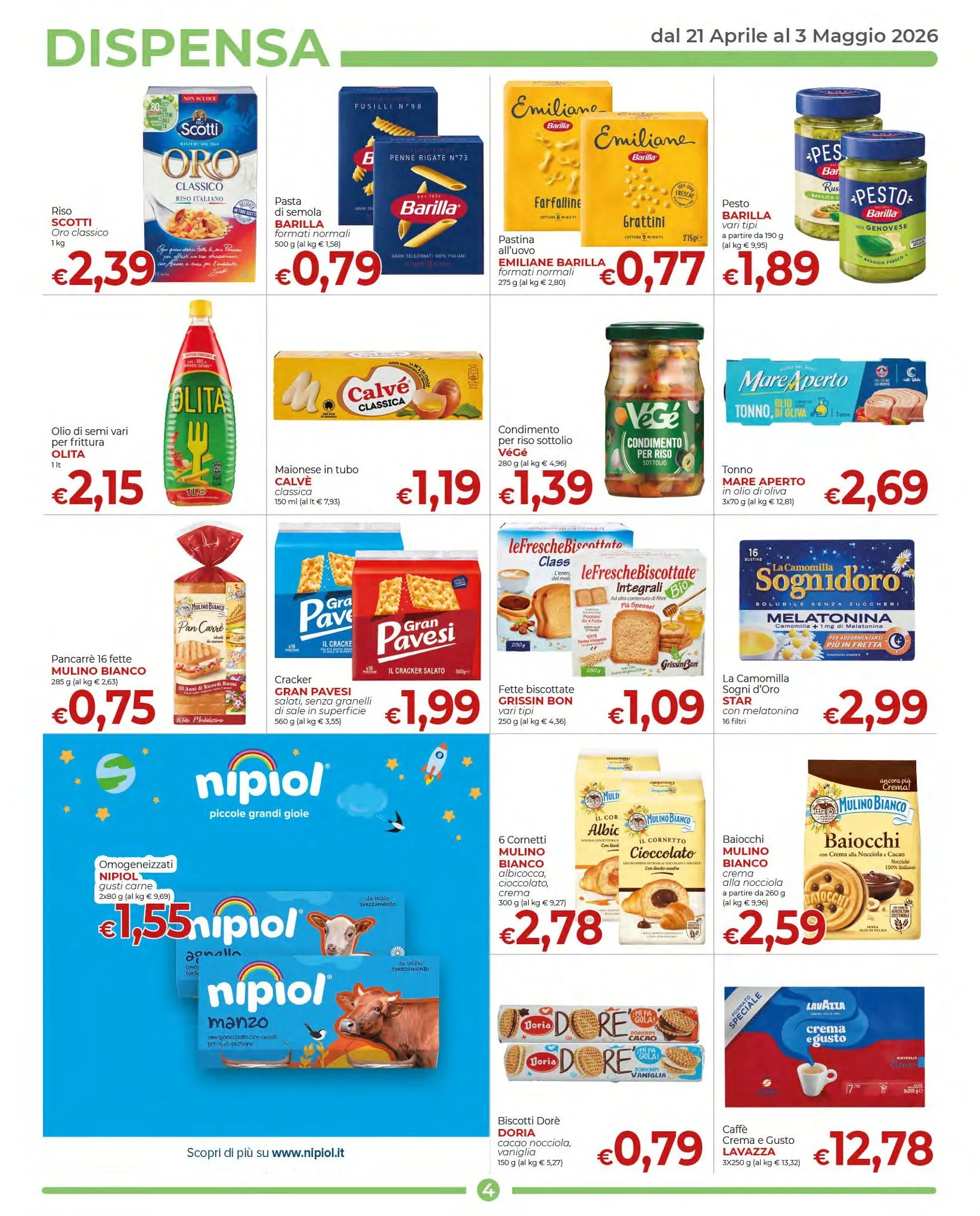 Volantini Supermercati Nonna Isa da 21 aprile a 3 maggio di 2026 - Pagina del volantino 4