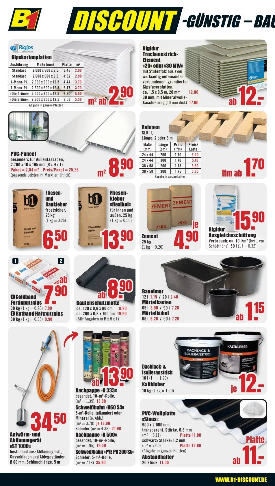 B1 Discount Baumarkt Prospekte von 30. August bis 9. September 2025 - Prospekt seite 4