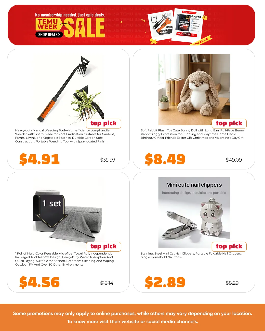Weekly ad  Temu Sales from May 26 to June 14 2026 - Page 4