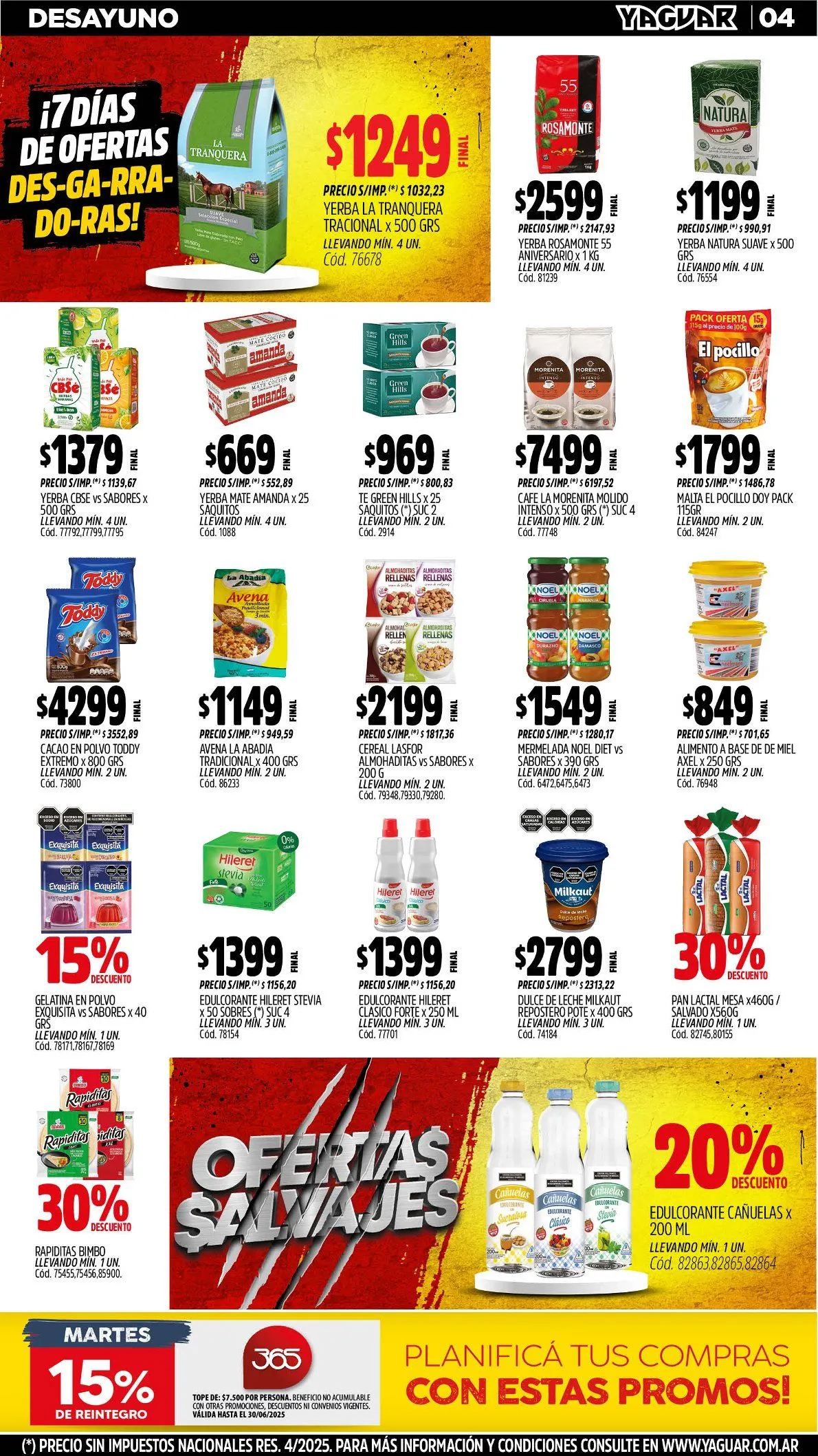 Ofertas de Yaguar Ofertas 30 de junio al 7 de julio 2025 - Página 4 del catálogo