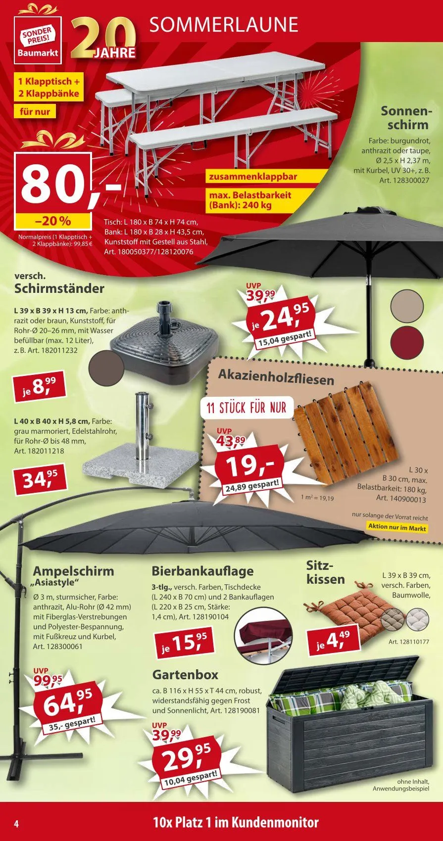Sonderpreis-Baumarkt Prospekt von 12. April bis 18. April 2025 - Prospekt seite 4