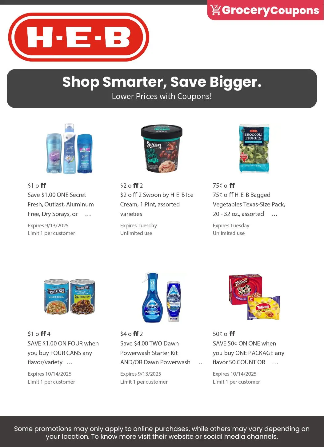 Weekly ad H-E-B coupons from September 3 to September 30 2025 - Page 2