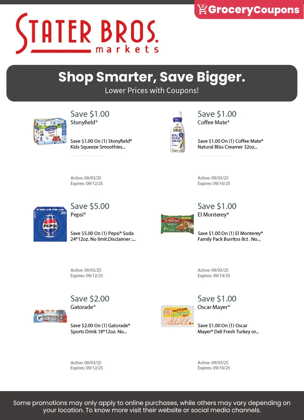 Weekly ad Stater Bros coupons from September 3 to September 30 2025 - Page 2