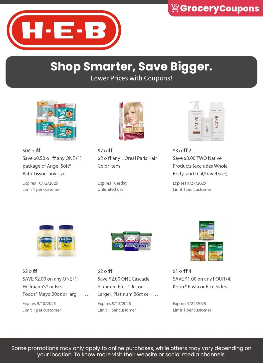 Weekly ad H-E-B coupons from September 3 to September 30 2025 - Page 3