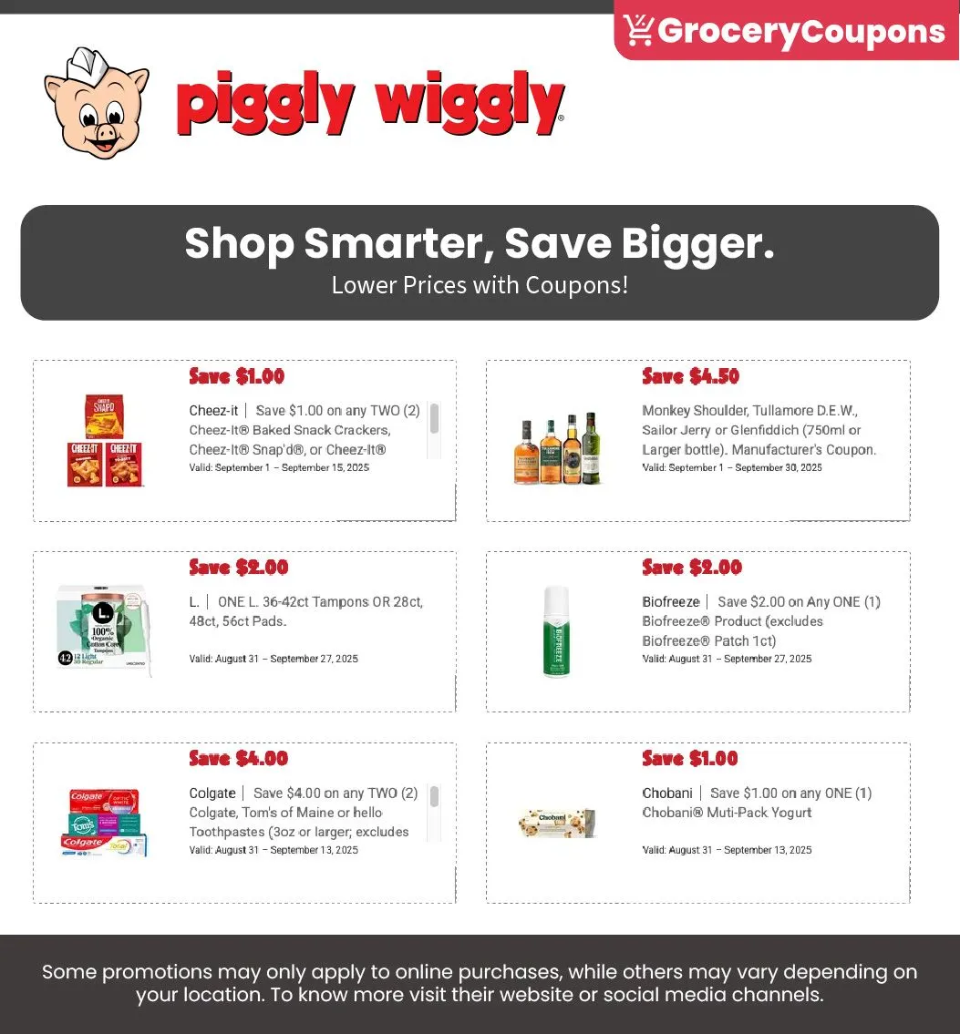 Weekly ad Piggly Wiggly coupons from September 3 to September 30 2025 - Page 4
