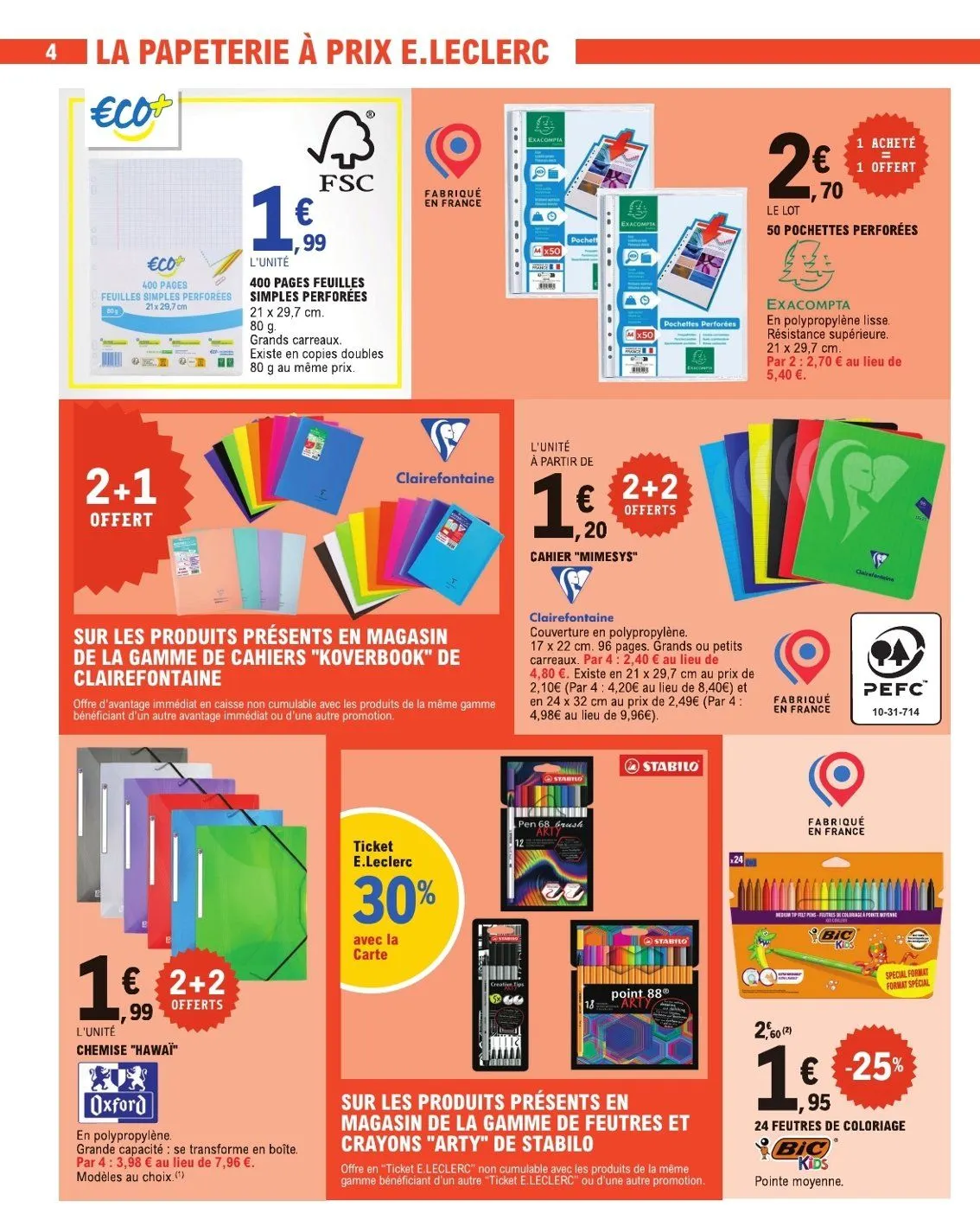 E.Leclerc Catalogue du 17 juillet au 18 juillet 2026 - Catalogue page 4