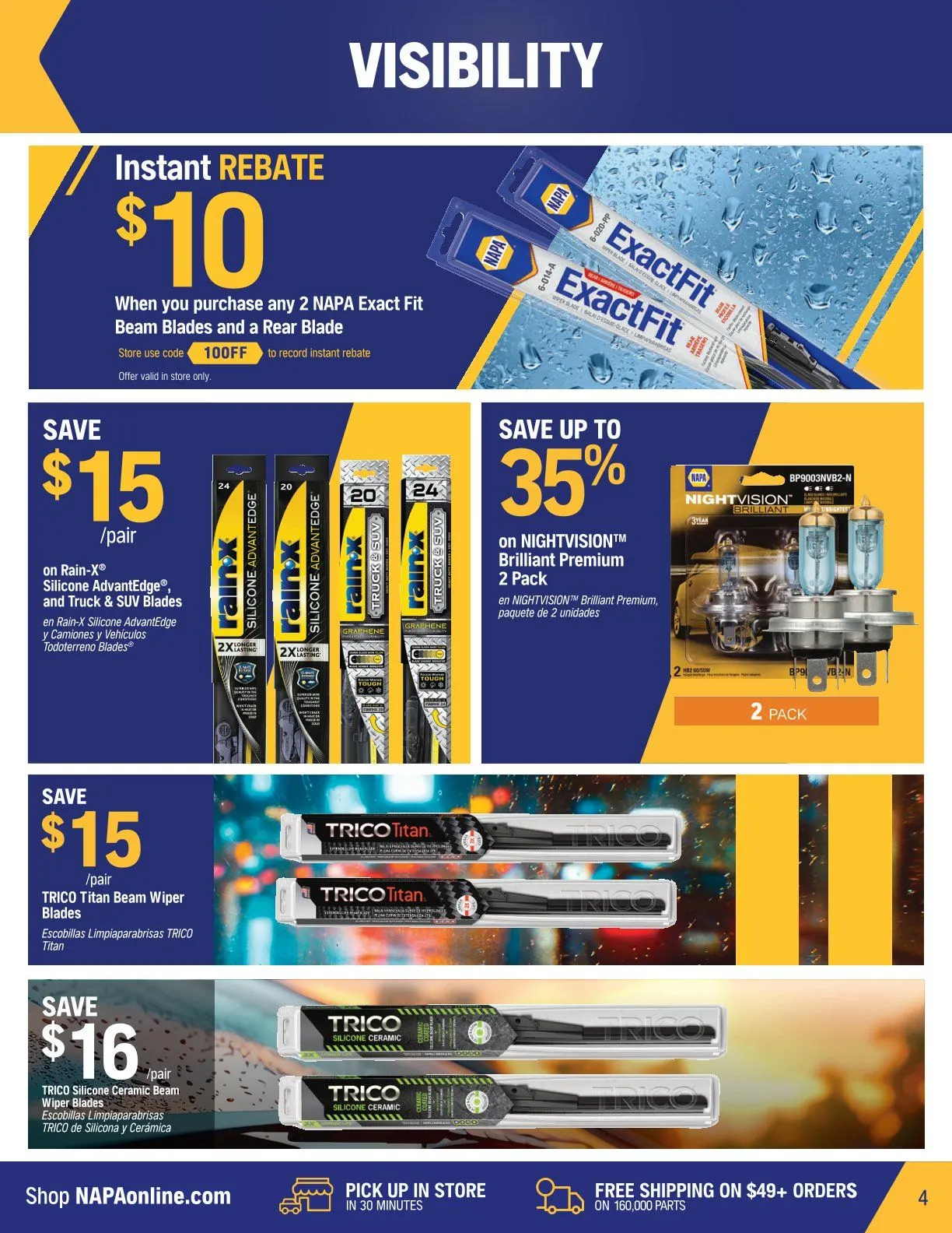 NAPA Auto Parts flyers from September 1 to October 31 2025 - flyer page 4