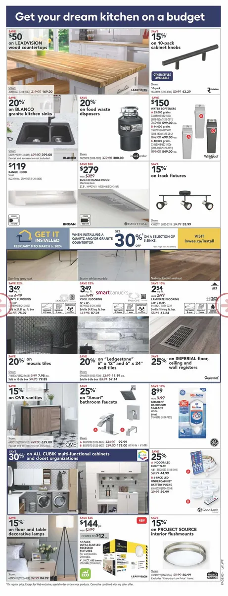 Lowe's Sales from February 22 to March 6 2026 - flyer page 4
