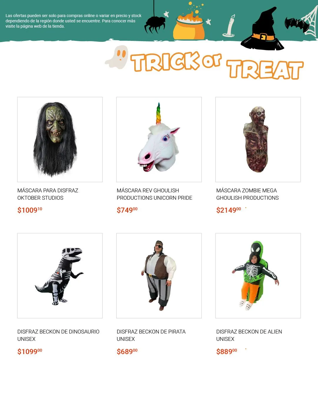 Catálogo de Ofertas y descuentos de Halloween 6 de septiembre al 30 de septiembre 2024 - Pagina 3