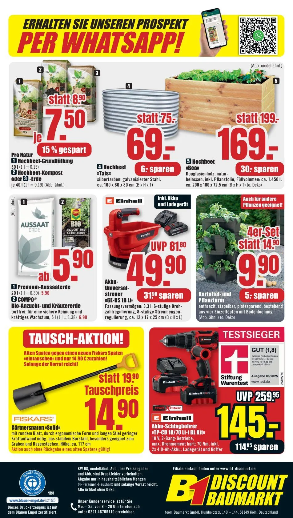 B1 Discount Baumarkt Prospekte von 14. Februar bis 20. Februar 2026 - Prospekt seite 4