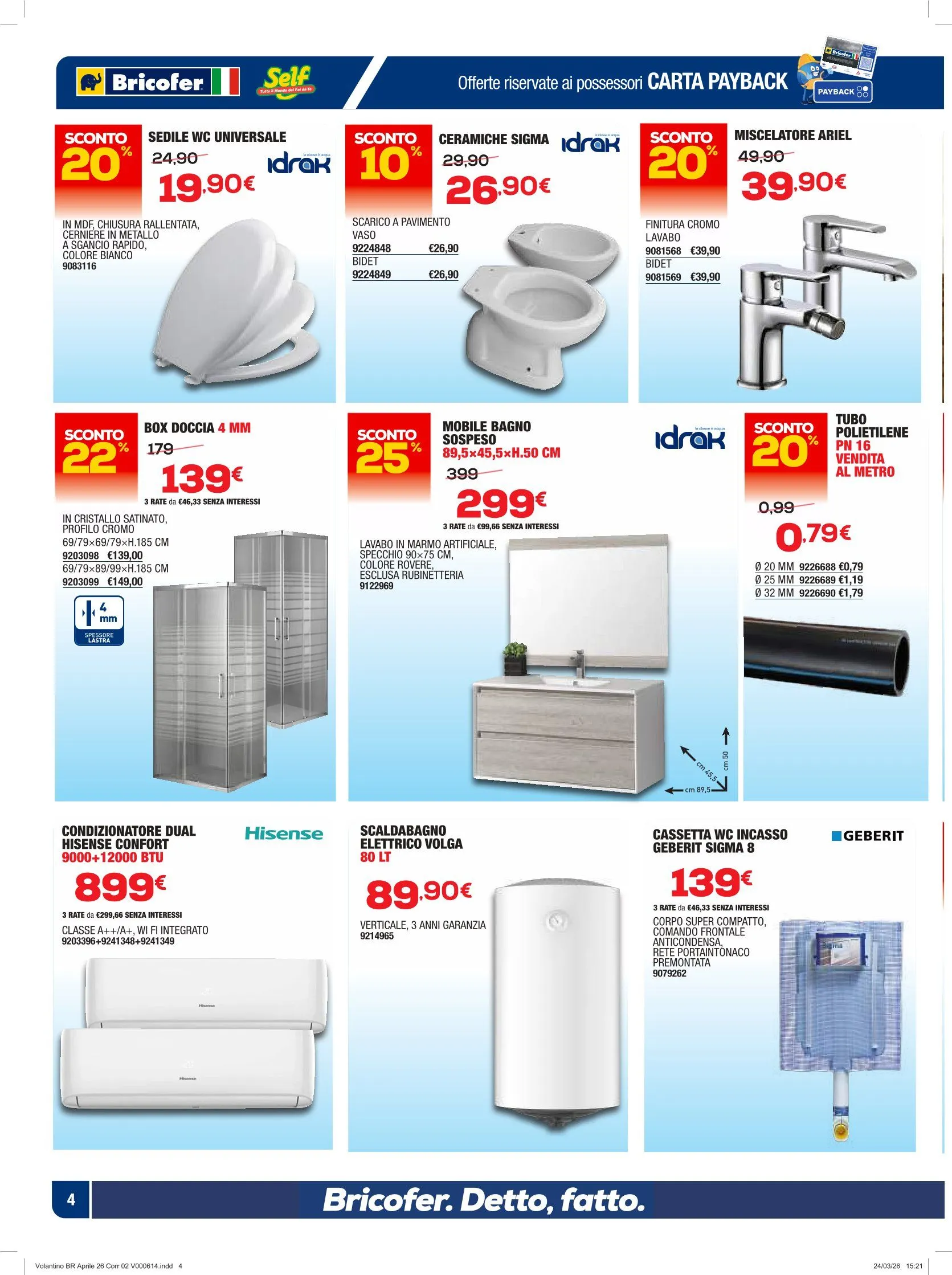 Volantini Bricofer da 9 aprile a 1 maggio di 2026 - Pagina del volantino 4