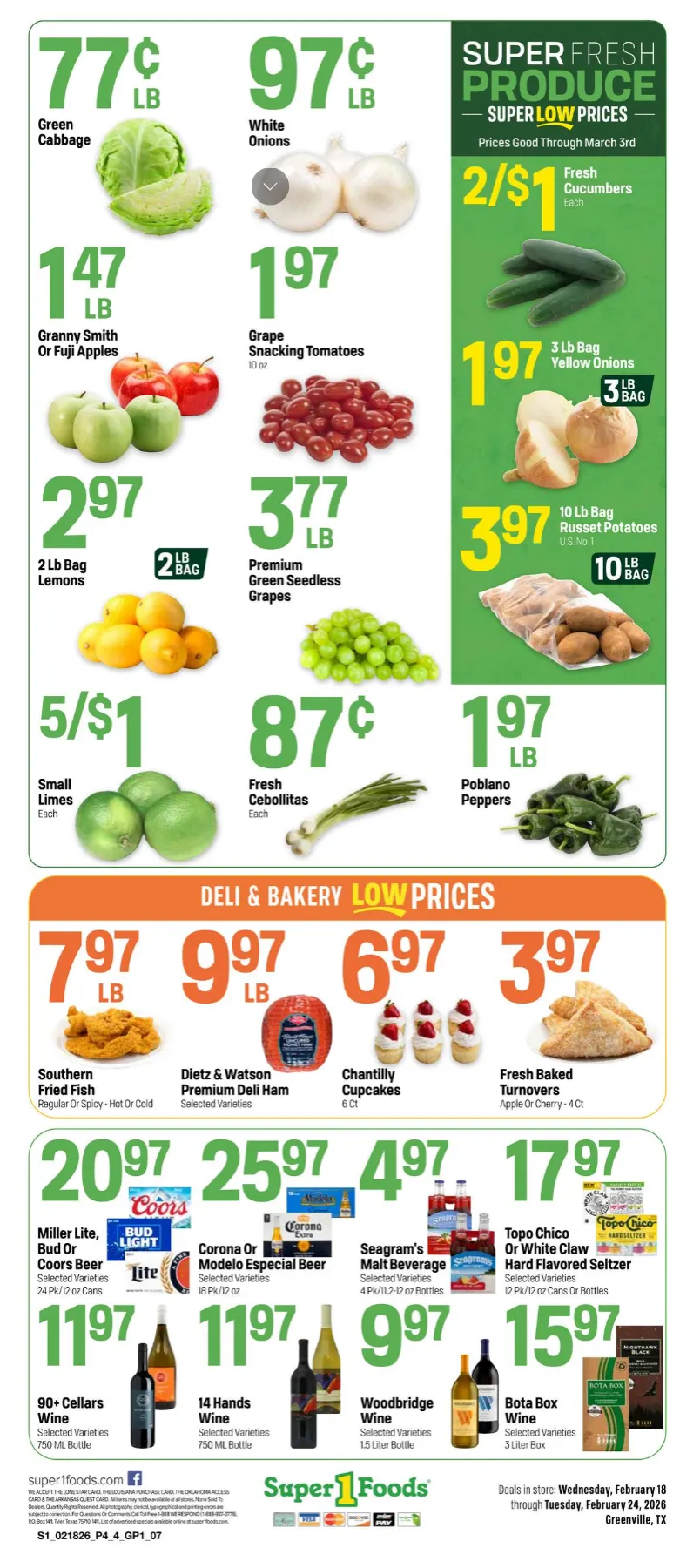 Weekly ad Super 1 Foods Sales from February 18 to February 24 2026 - Page 4