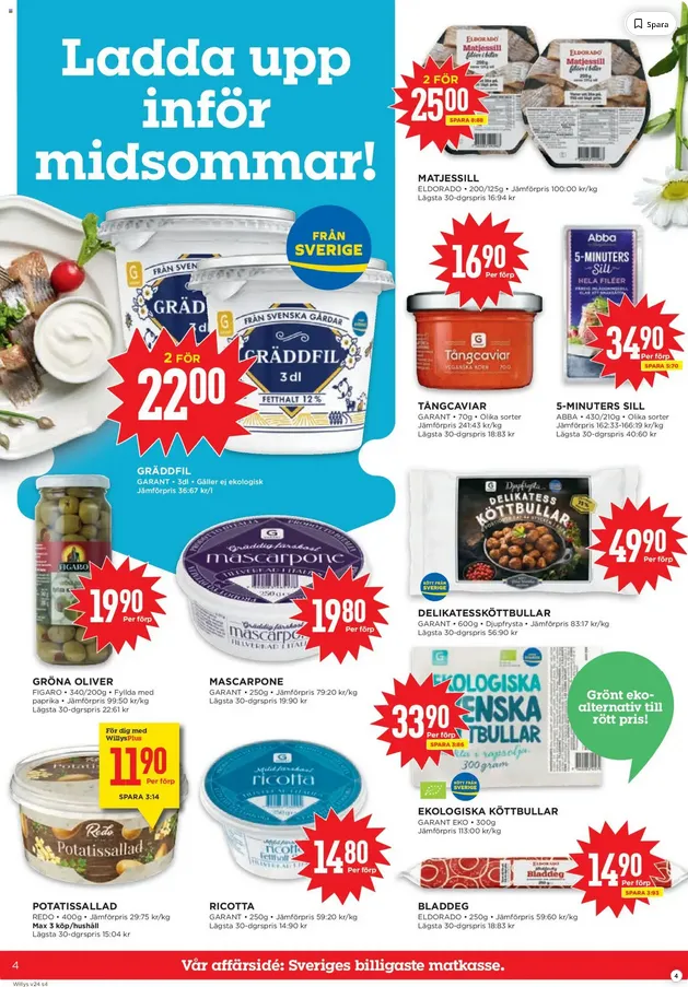  Willys Erbjudanden från 8 juni till 14 juni 2026 - Reklamblad sidor 4