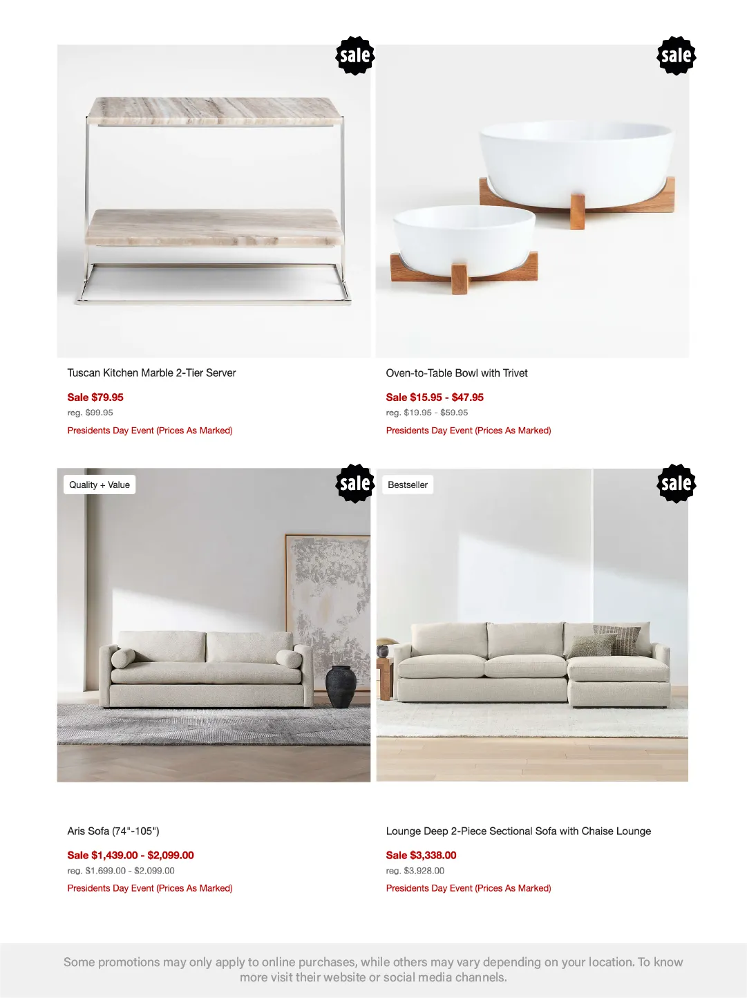 Weekly ad Crate & Barrel Sales from February 11 to February 25 2026 - Page 3