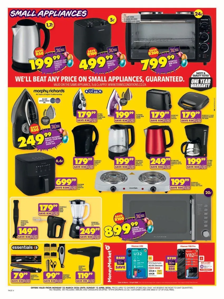Shoprite Sales from 25 March to 12 April 2026 - Catalogue Page 4