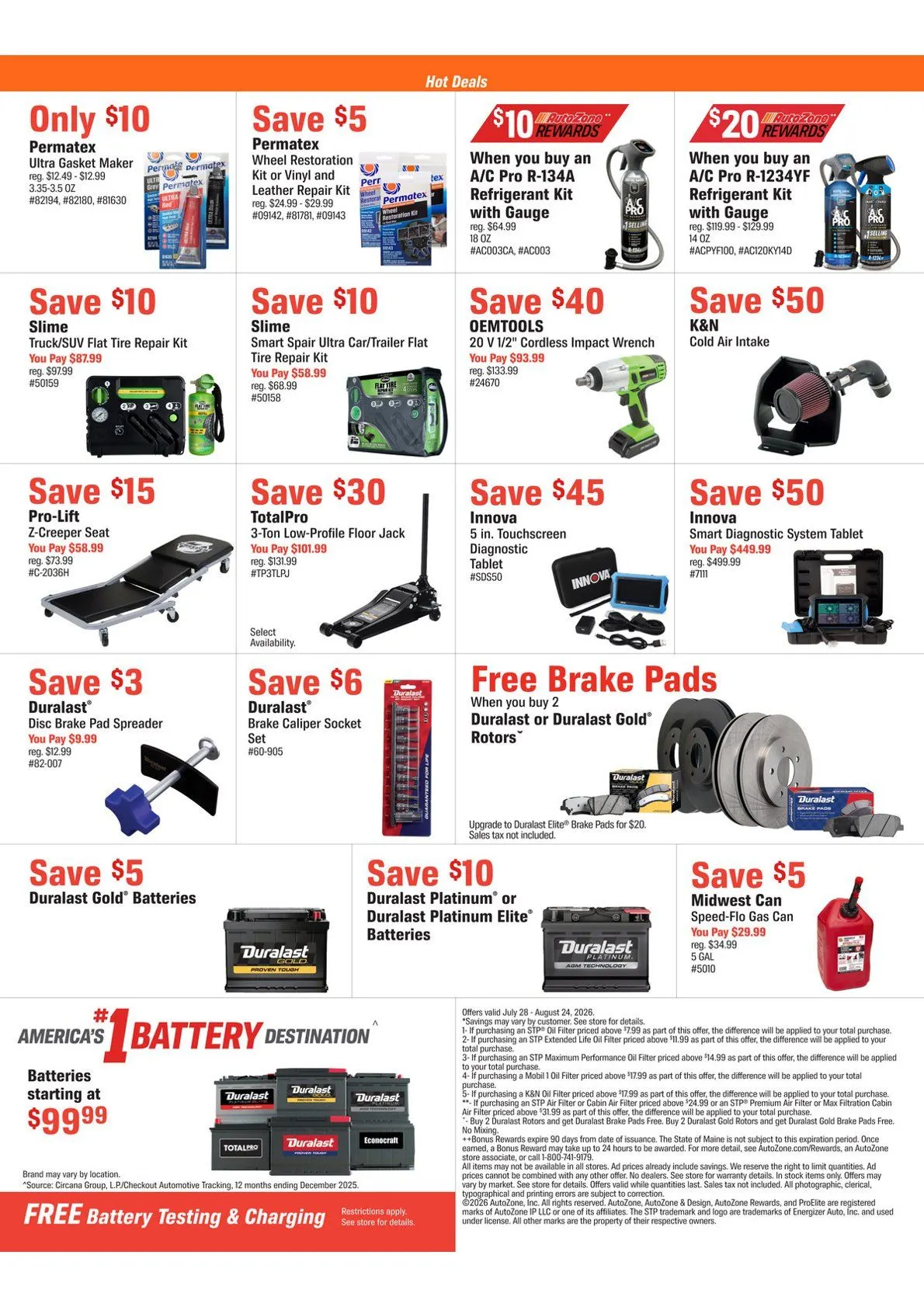 Weekly ad Autozone Sales from July 28 to August 24 2026 - Page 4