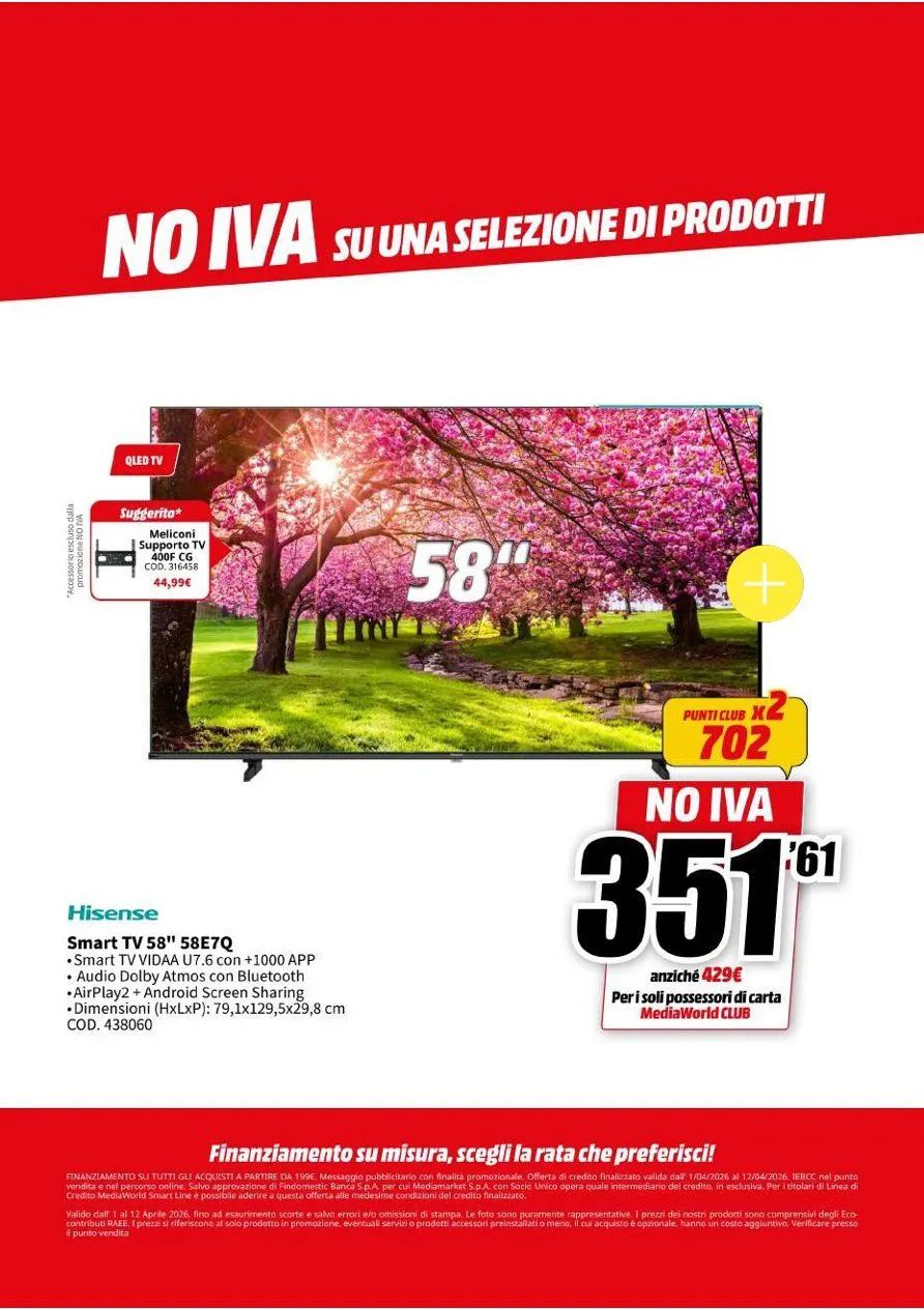 Volantini MEDIAWORLD da 1 aprile a 12 aprile di 2026 - Pagina del volantino 4