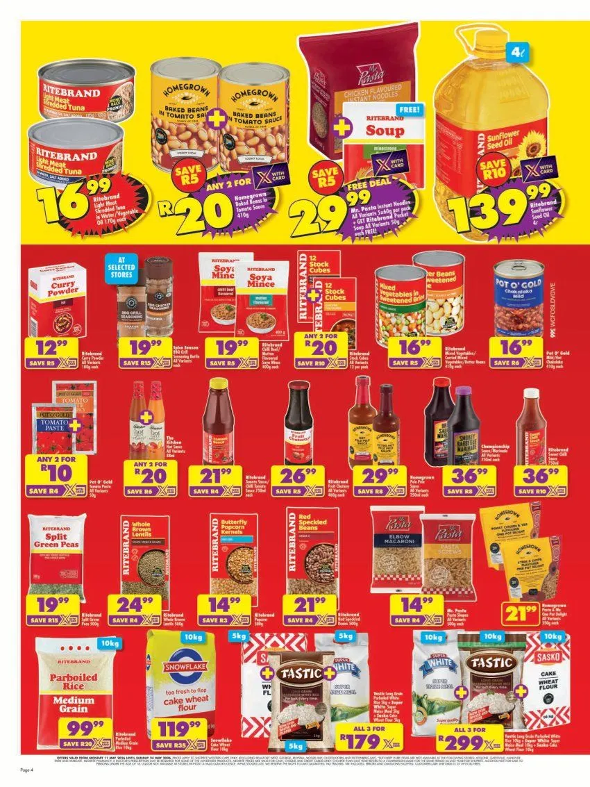  Shoprite Sales from 11 May to 24 May 2026 - Catalogue Page 4