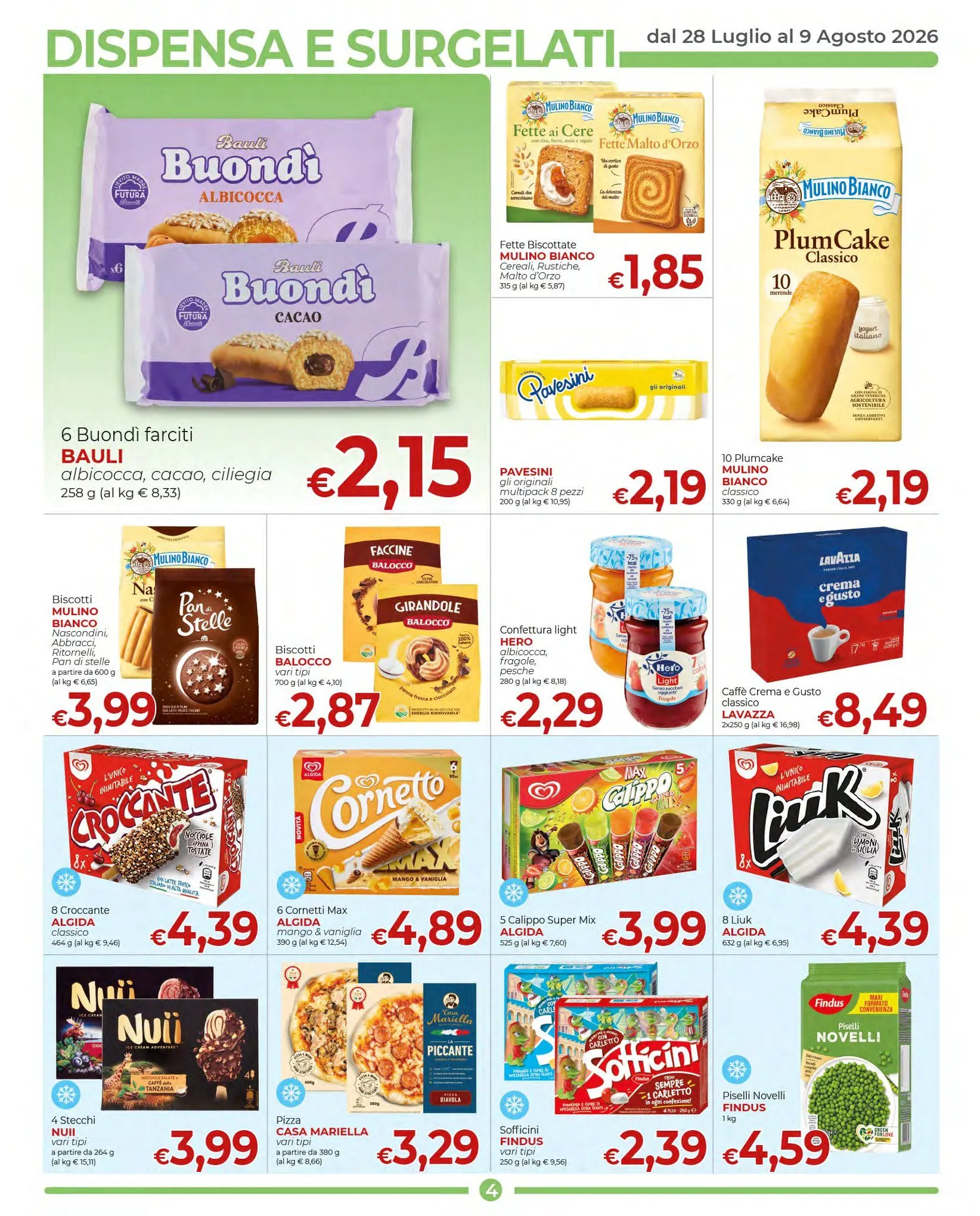  Volantini Supermercati Nonna Isa da 28 luglio a 9 agosto di 2026 - Pagina del volantino 4