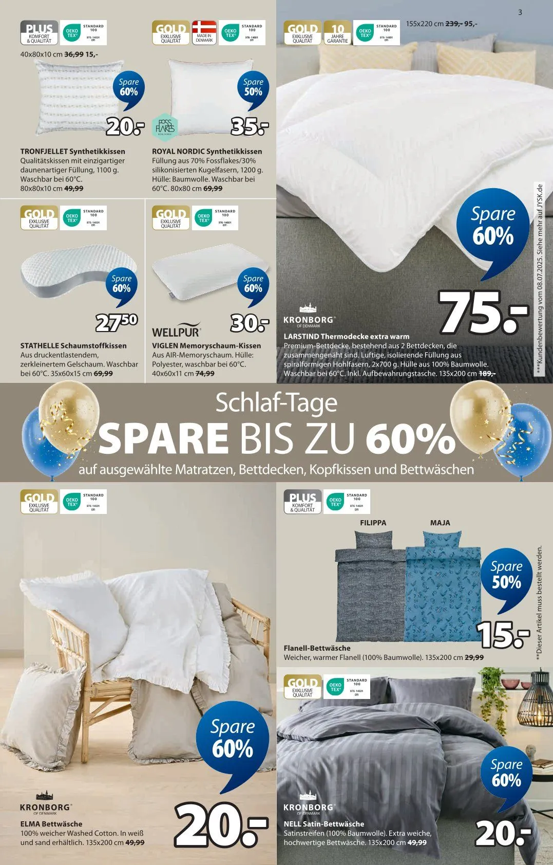 JYSK Prospekte von 19. September bis 18. Oktober 2025 - Prospekt seite 3