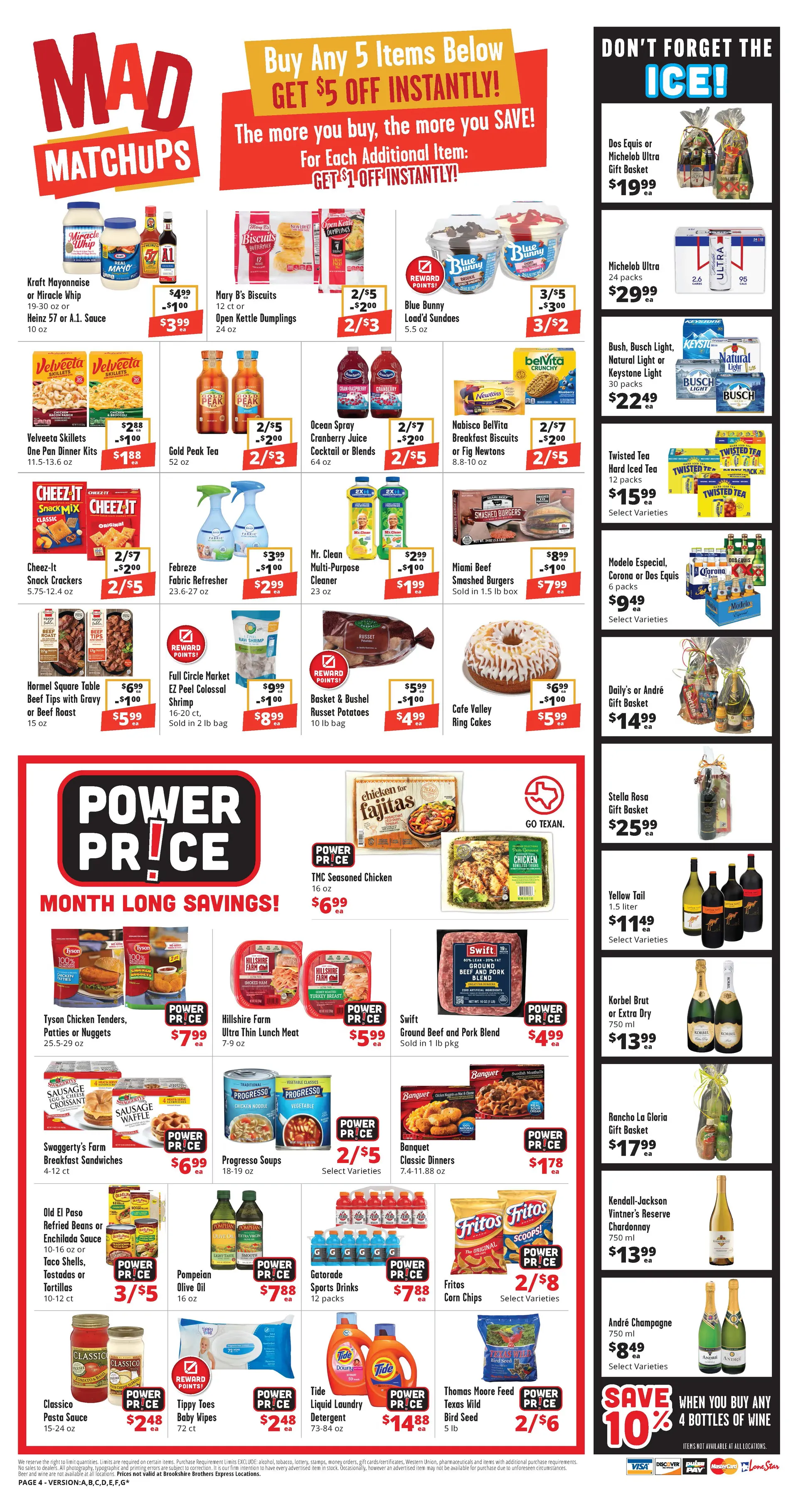 Weekly promotion Brookshire Brothers Sales spanning from October 8 to October 14 2025 - Page 4 for Catalogue 365