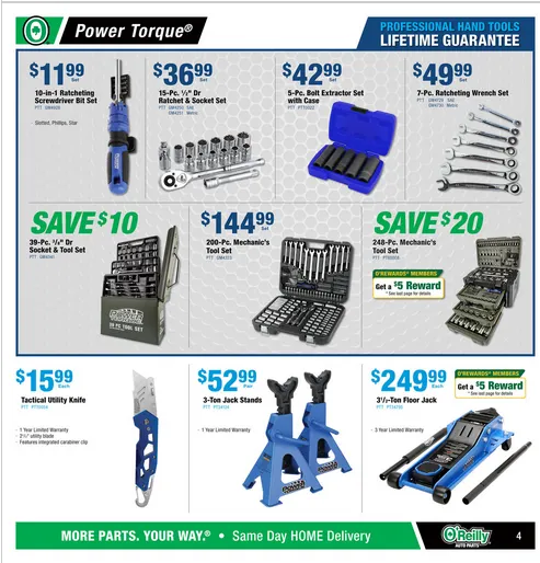 Weekly ad O'Reilly Auto Parts Sales from February 25 to March 24 2026 - Page 4