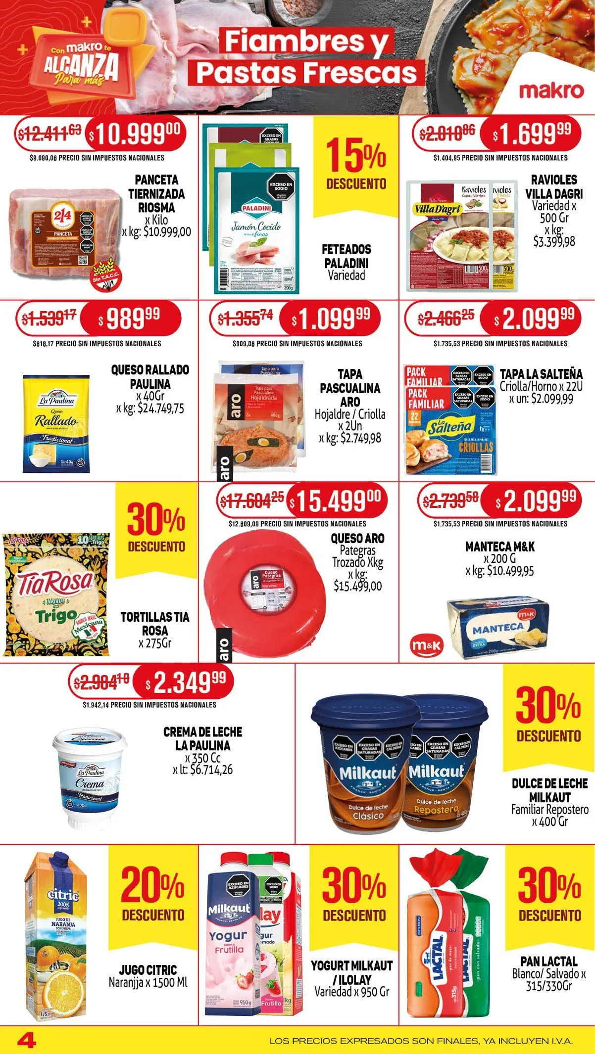 Ofertas de Ofertas Makro Sales 3 de julio al 9 de julio 2025 - Página 4 del catálogo