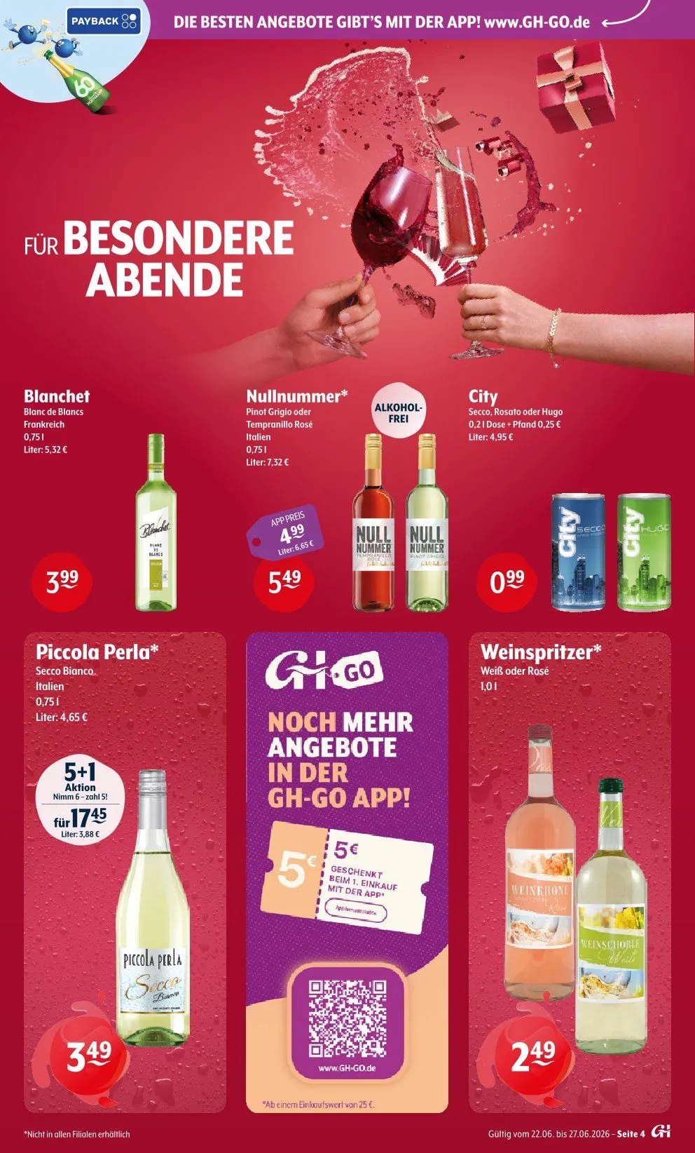 Getränke Huster Angebote von 22. Juni bis 27. Juni 2026 - Prospekt seite 4