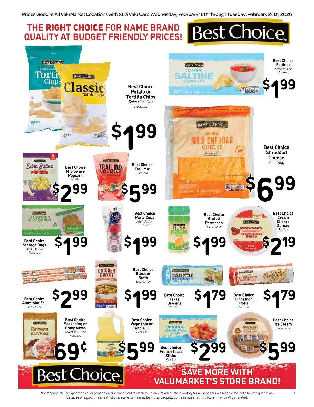 Weekly ad  ValuMarket Sales from February 18 to February 24 2026 - Page 4