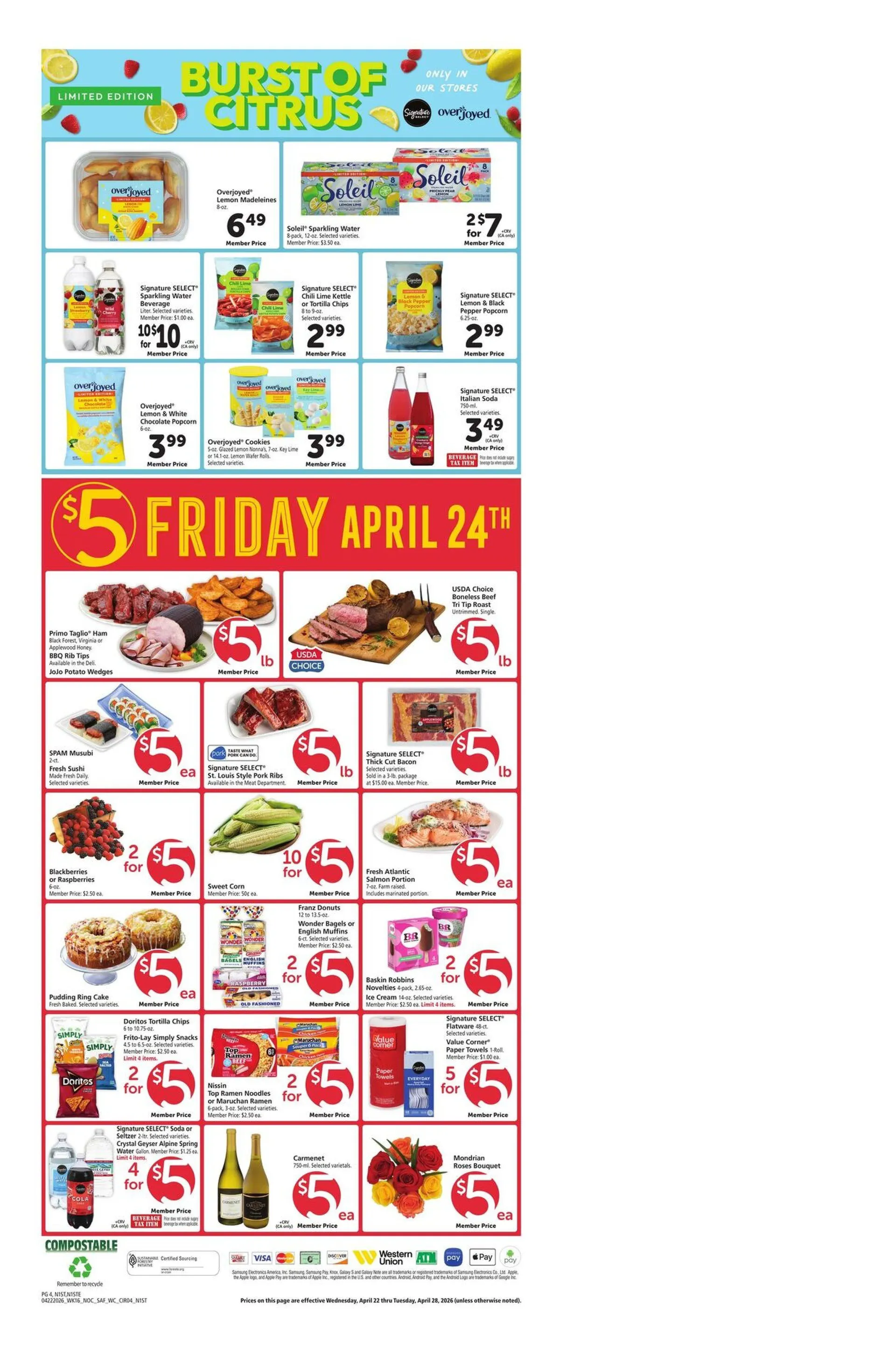 Safeway Sales from April 22 to April 28 2026 - flyer page 4