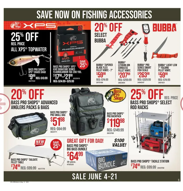 Weekly ad Bass Pro Shops Sales from June 4 to June 21 2026 - Page 4