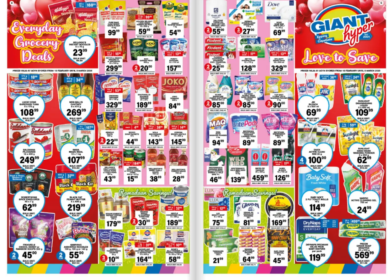 Giant Hyper Sales from 19 February to 8 March 2026 - Catalogue Page 4