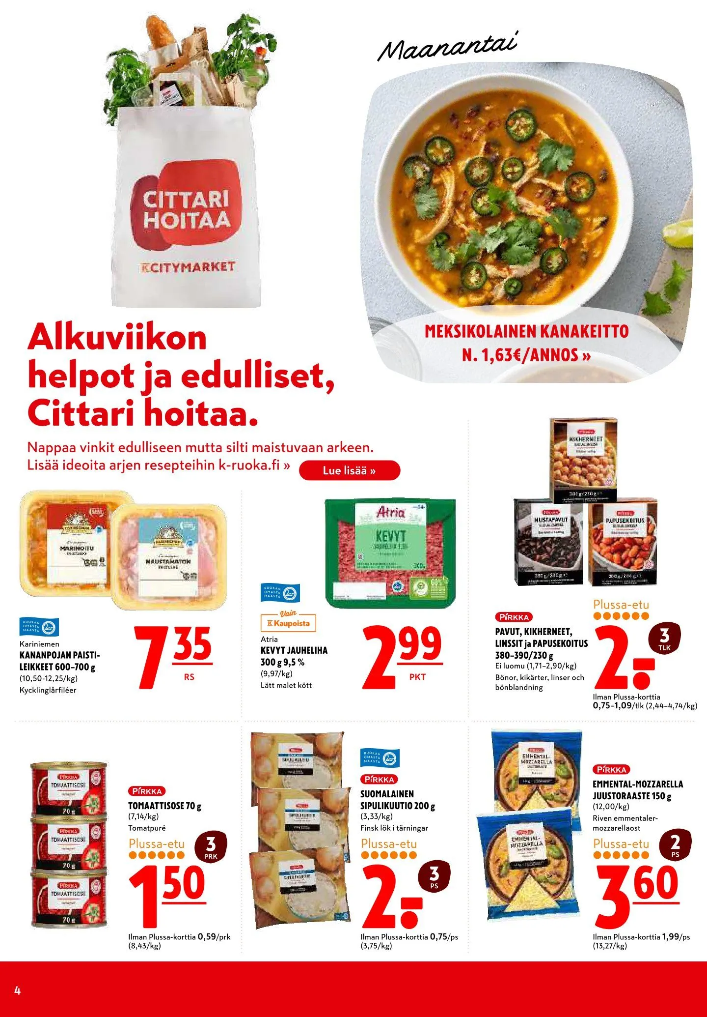 K-Citymarket Tarjoukset voimassa alkaen 11. maaliskuuta - 12. maaliskuuta 2025 - Tarjouslehti sivu 4